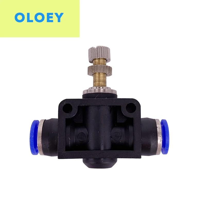 

SA Straight speed controller OD:4 6 8 10 12mm Throttle valve pneumatic connector push tube accessories