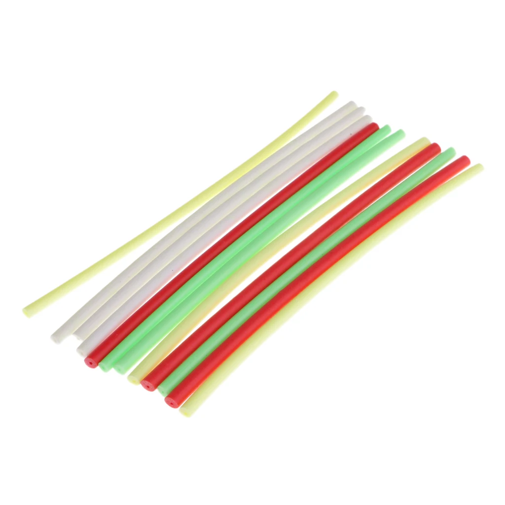 12pcs 16cm Fly Tying Material Foam Cylinders Parachute Floating Hoppers & Wiggle Floatant Dry Fly Fishing Accessories 4mm