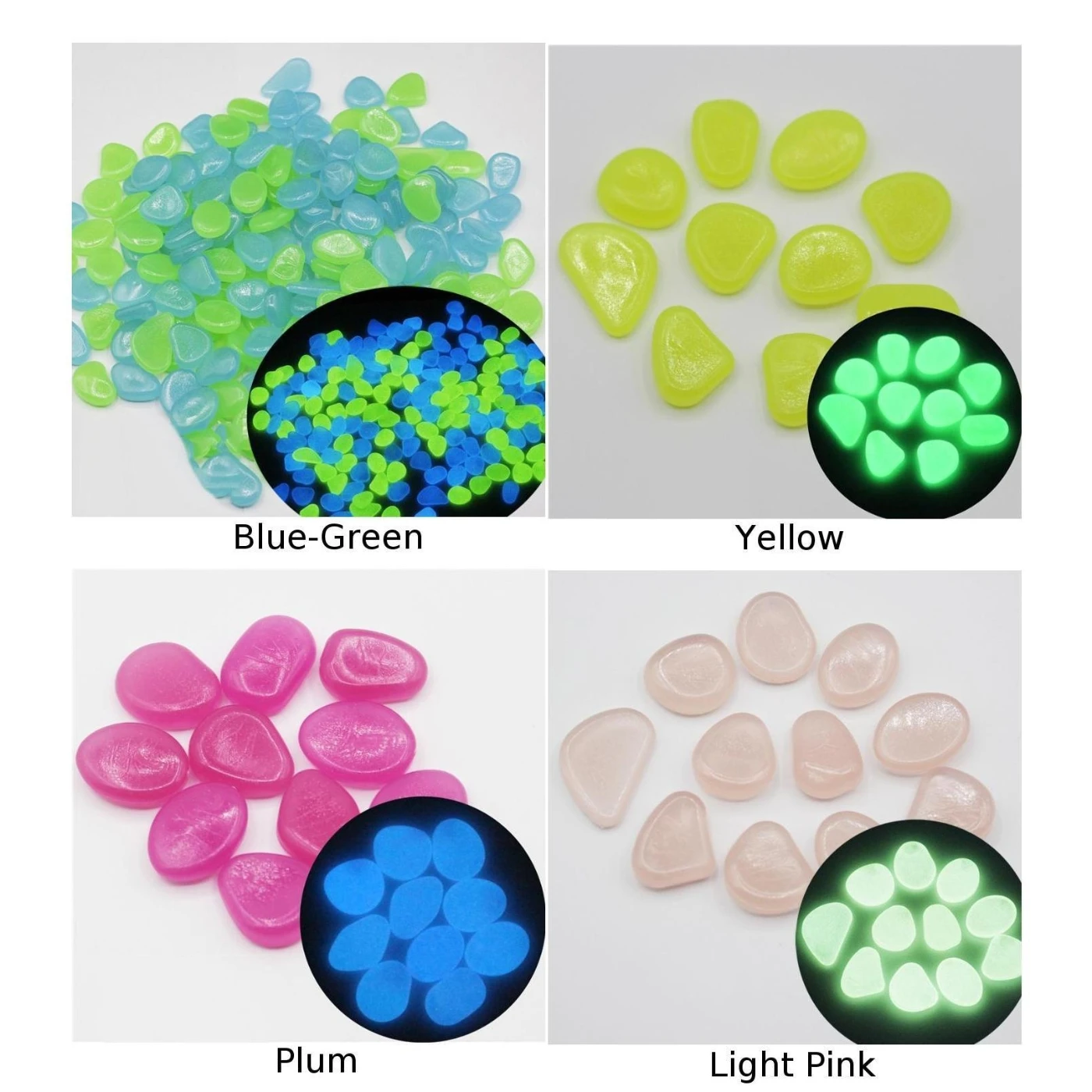 Сад Аквариум плавательные бассейны светящиеся камни светится в темноте Галька