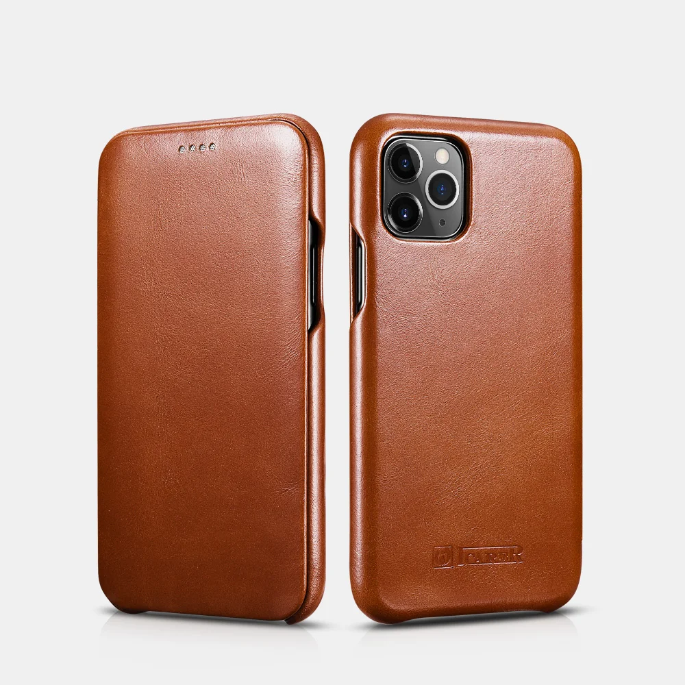 Винтажный роскошный оригинальный чехол из натуральной кожи для телефона iPhone 12 mini