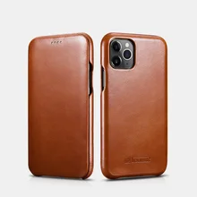 Vintage Luxury Genuine Leather Original Phone Case for iPhone 12 mini 11 Pro Max Xs Max XR X 8 7Plus Full Edge Closed Flip Cover