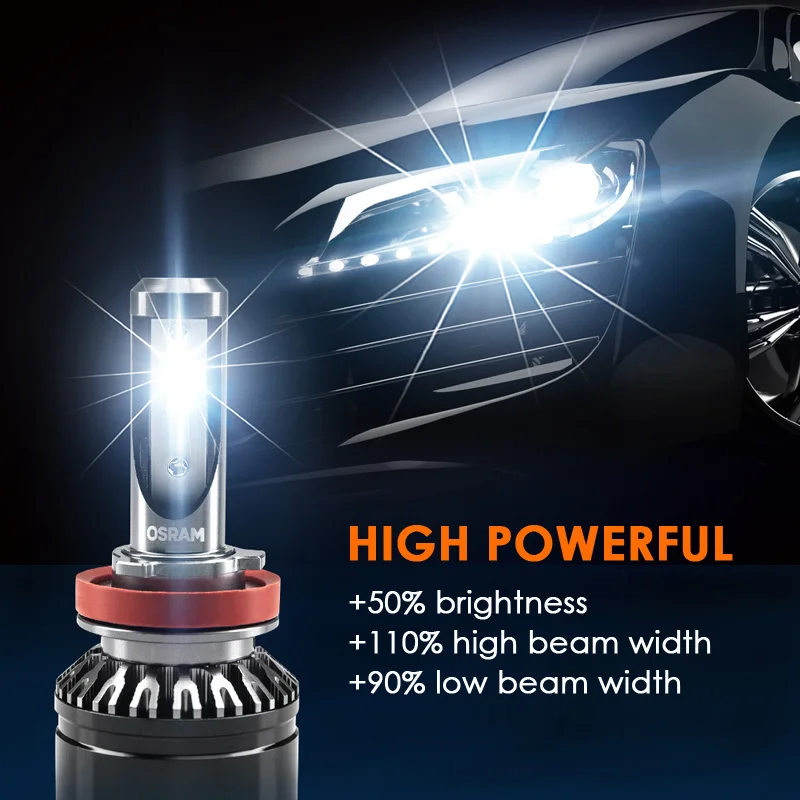 OSRAM LED H7 riving HL передняя фара 12 в 6000K холодный белый свет Автомобильные лампы Авто
