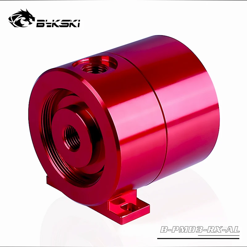 Bykski DDC насос DC12V TDP10W/максимум 5000 об/мин/Qdistance 4 метра/600л/ч металлическая крышка радиатора диаметр 71 мм* высота 70 мм - Цвет лезвия: Красный