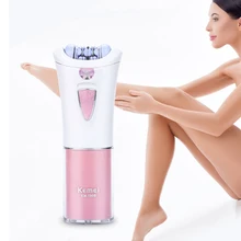 Kemei женский эпилятор для удаления нежелательных волос на ногах, лице, подмышках, бикини, линия для депиляции, триммер для личной гигиены 45D