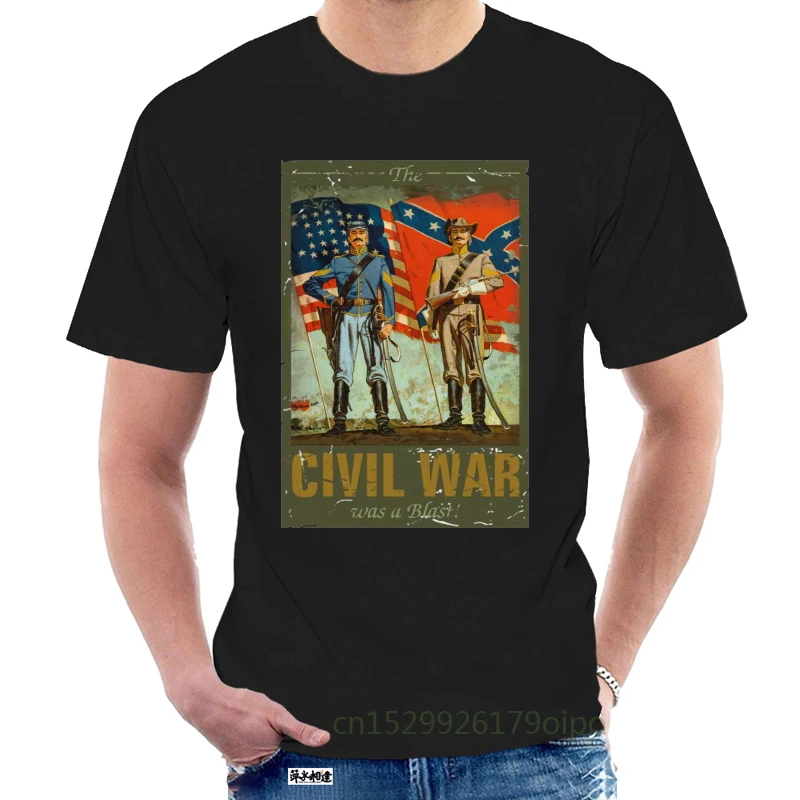 Футболка с надписью The Civil War Was A BlastAmerican WarMens ретро винтажная Классическая