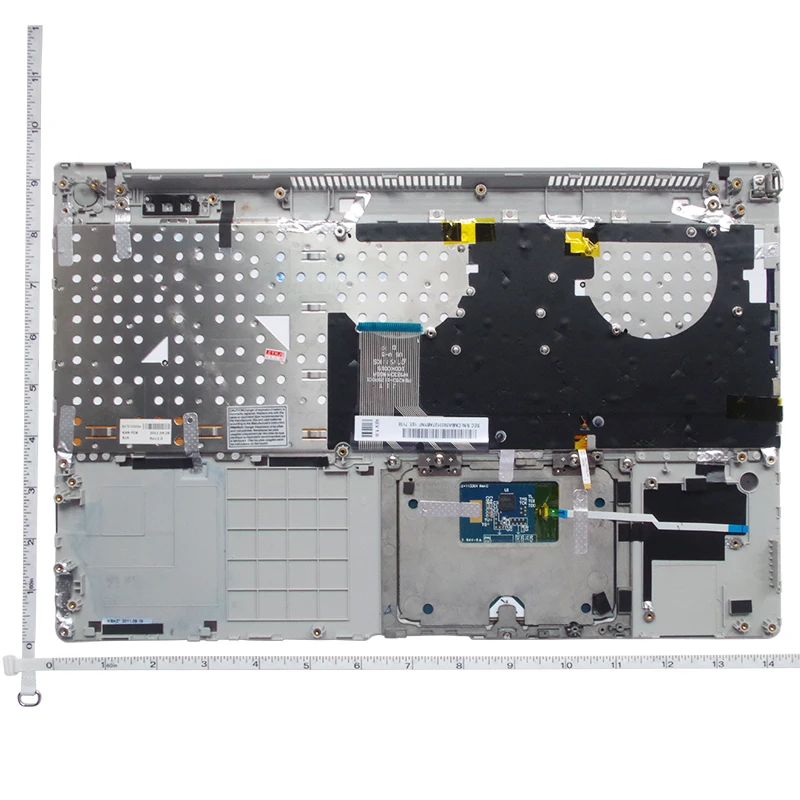 外壳 三星 C壳带键盘 US 银色 NP700Z5 NP700Z5A CKSXNP700Z5-A-1 背面