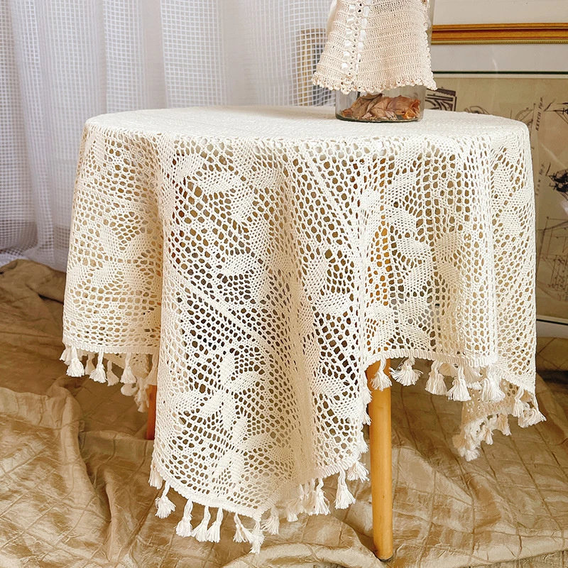 Tablecloths Crochet Square Table Cover Christmas Lace Doilies 日本製