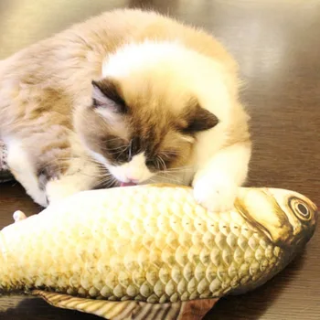 

Dropshiping 30CM Electronic Pet Cat Toys USB Charging Simulation Fish Toys For Dog Cat Chewing Toys Pet Playing Biting Supplies