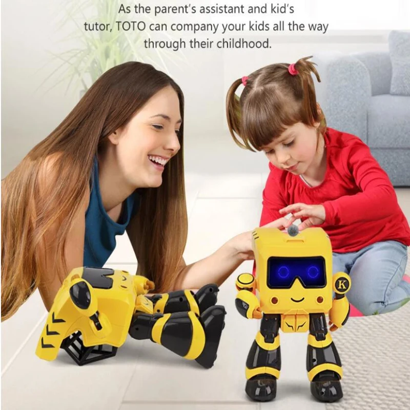 English RC Smart Robot Kids Toy Coin Sensing Money Management Demo Walking Dance Intelligent remote control Robot Model