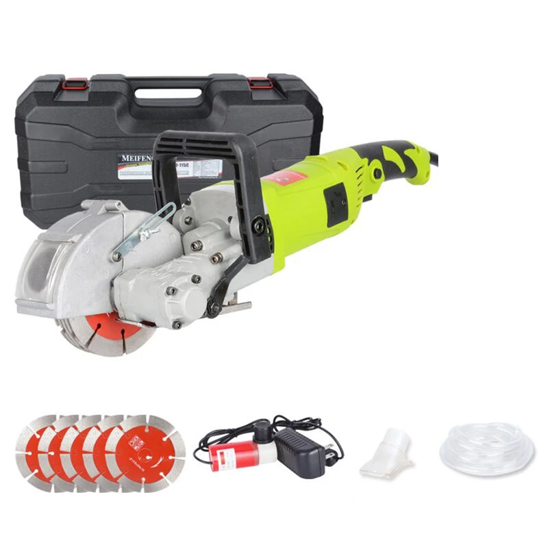 

220V Electric Wall Chaser Groove Cutting Machine Wall slotting Machine Steel Concrete Cutting Machine 4000W Cutting Depth 0-40MM