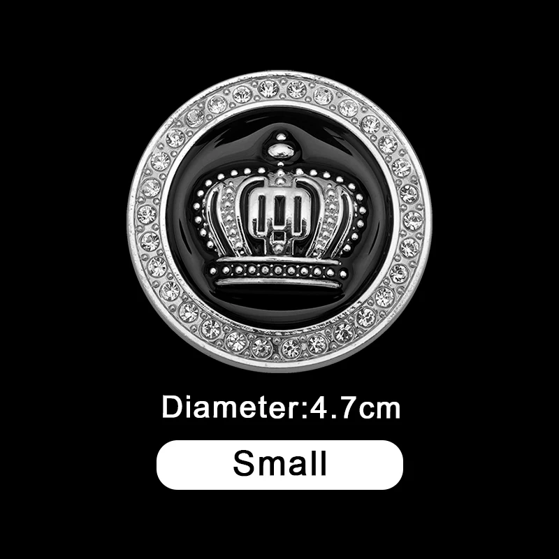 小号圆形皇冠银色
