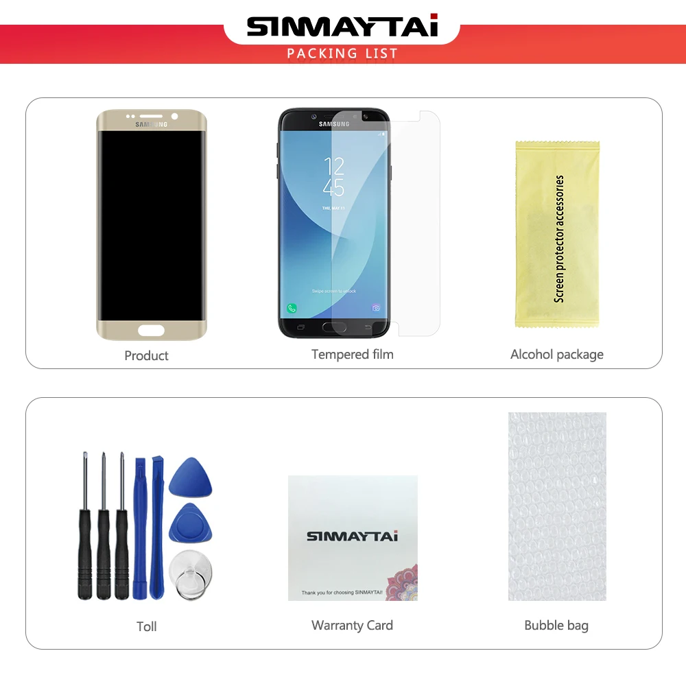 Супер AMOLED Для 5," samsung Galaxy S6 Edge Plus ЖК-экран+ сенсорная панель дигитайзер Замена для G928
