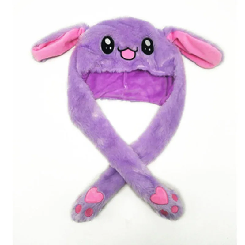 Уши движущийся плюшевый кролик шляпа танец шляпа-колпак творческие игрушки для детей - Цвет: P19