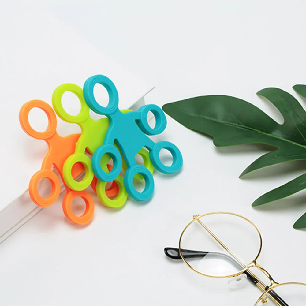 Finger Puller Silica Gel Rehabilitation Finger Resistance Bands Multi Specification Yoga Finger Trainer Multicolor Wall Pulley