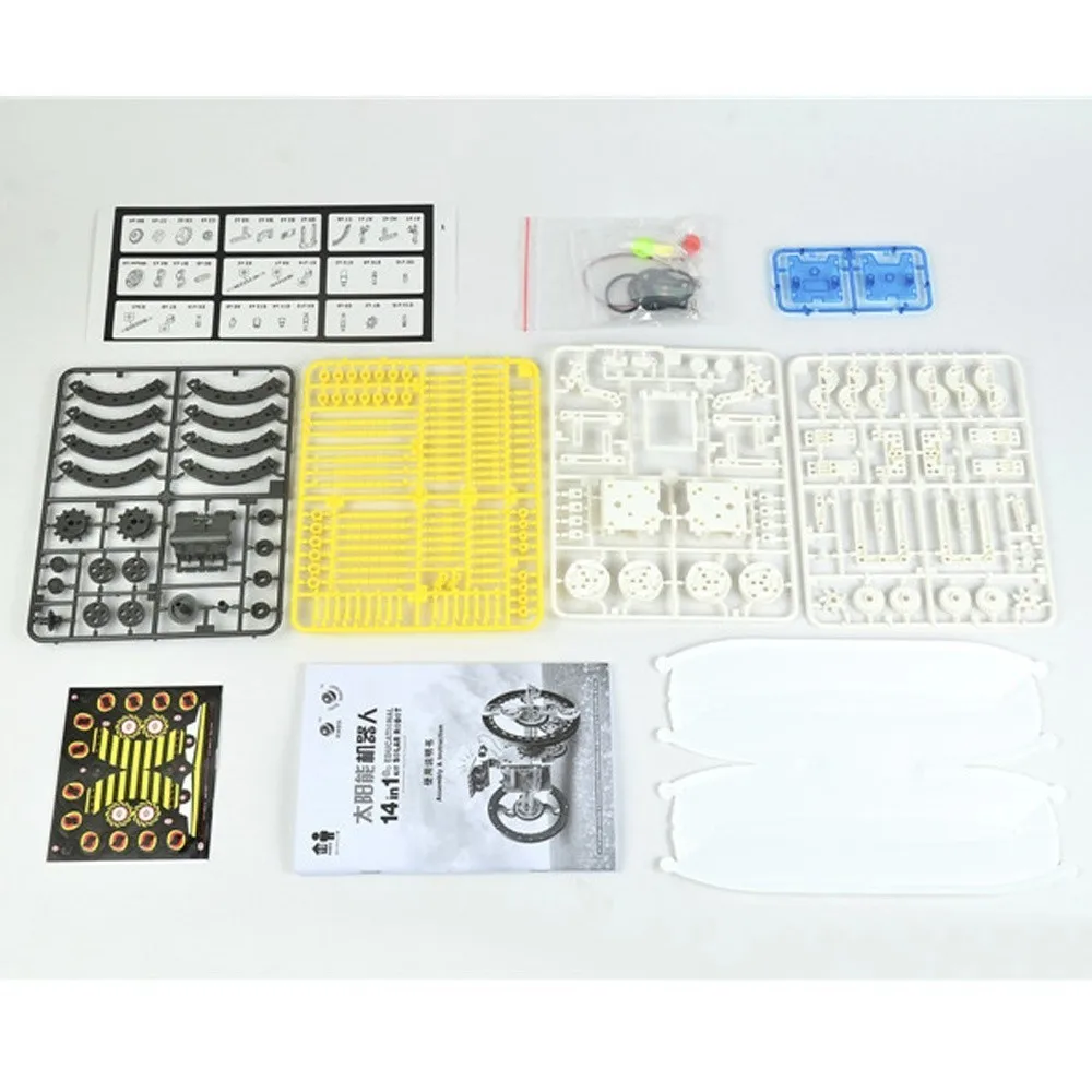 13 в 1 обучающая игрушка робот DIY Kit Роботы на солнечных батарейках игрушки