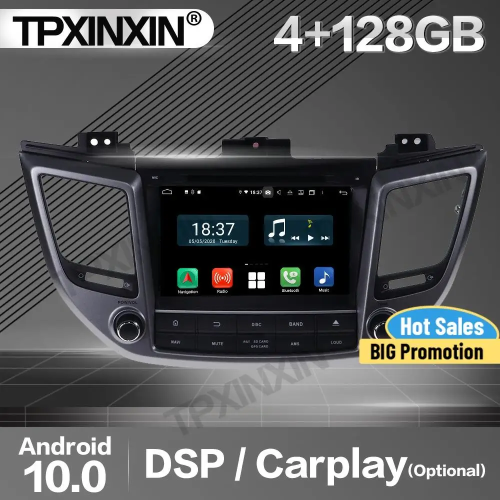 4 + 128 г Carplay автомобильный радиоприемник 2 Din стерео приемник Android для iPhone/IPad/10 Hyundai