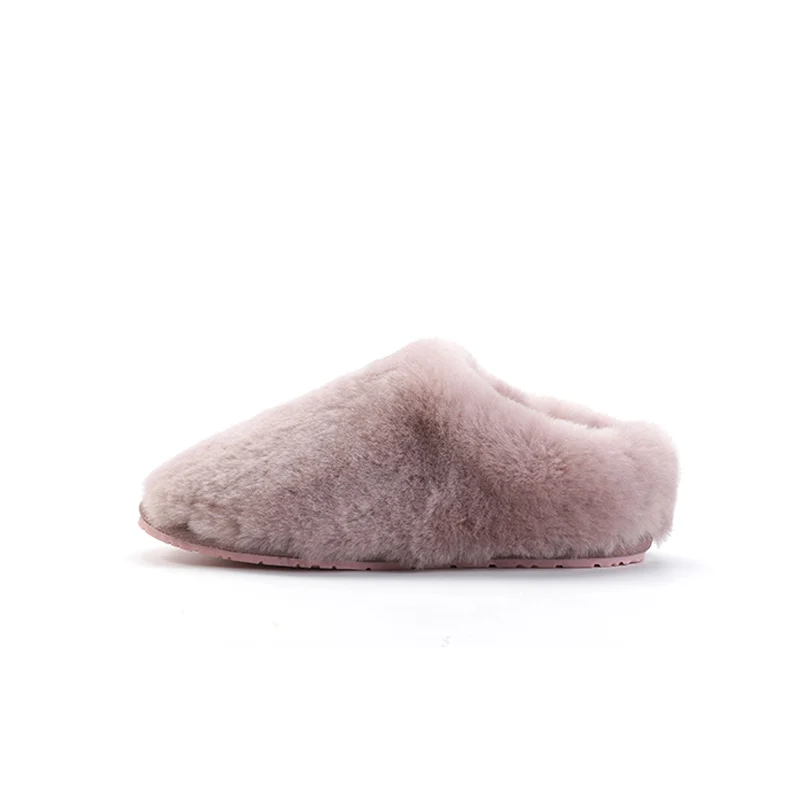 

Top Quality Natural Sheepskin Fur Slippers Fashion Winter Women Indoor Slippers Warm Wool Home Slippers Lady Casual House Shoes