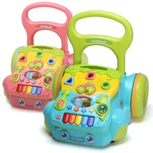 Детская игрушка-ходунок младенец 1 год ходунки дети анти-падения многофункциональная тележка 6-7-18 месяцев 3