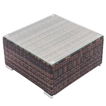 

Creative Weaving Rattan Coffee Table Tea table Home Living Room Decor Furniture Small Desk