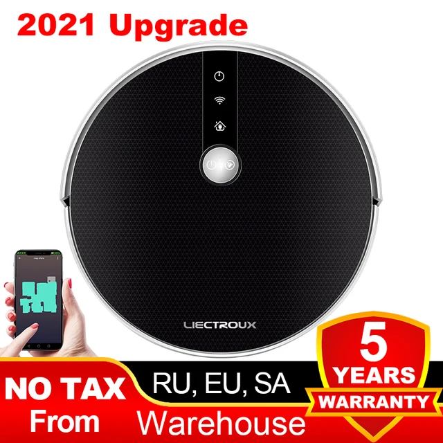 LIECTROUX C30B Robot Vacuum Cleaner Smart Mapping,App & Voice Control,6000Pa Suction,Wet Mopping,Floor Carpet Cleaning & Washing 1
