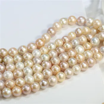 

Freshwater pearl strand pearls strands 11-12mm AA- multi color round cultured pearl strand
