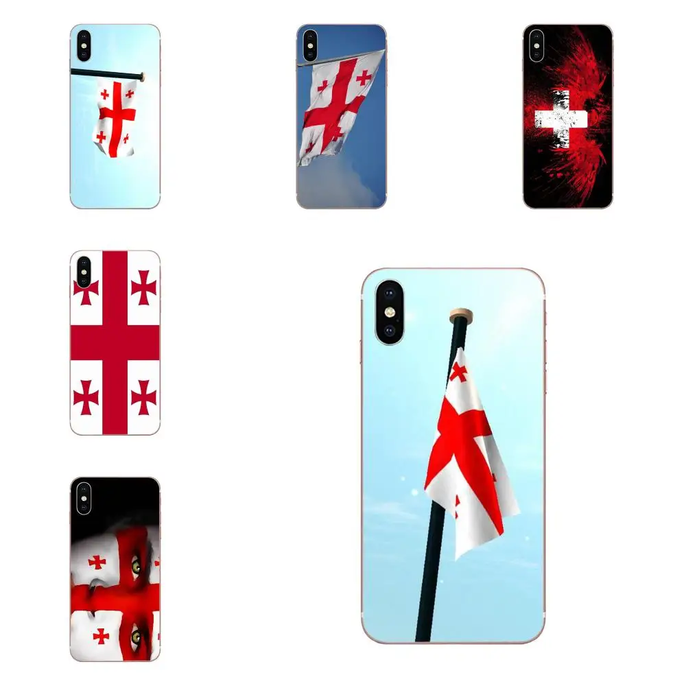 Чехол с грузинским флагом для Huawei P7 P8 P9 P10 P20 P30 Lite Mini Plus Pro 2017 2018 2019 мягкие