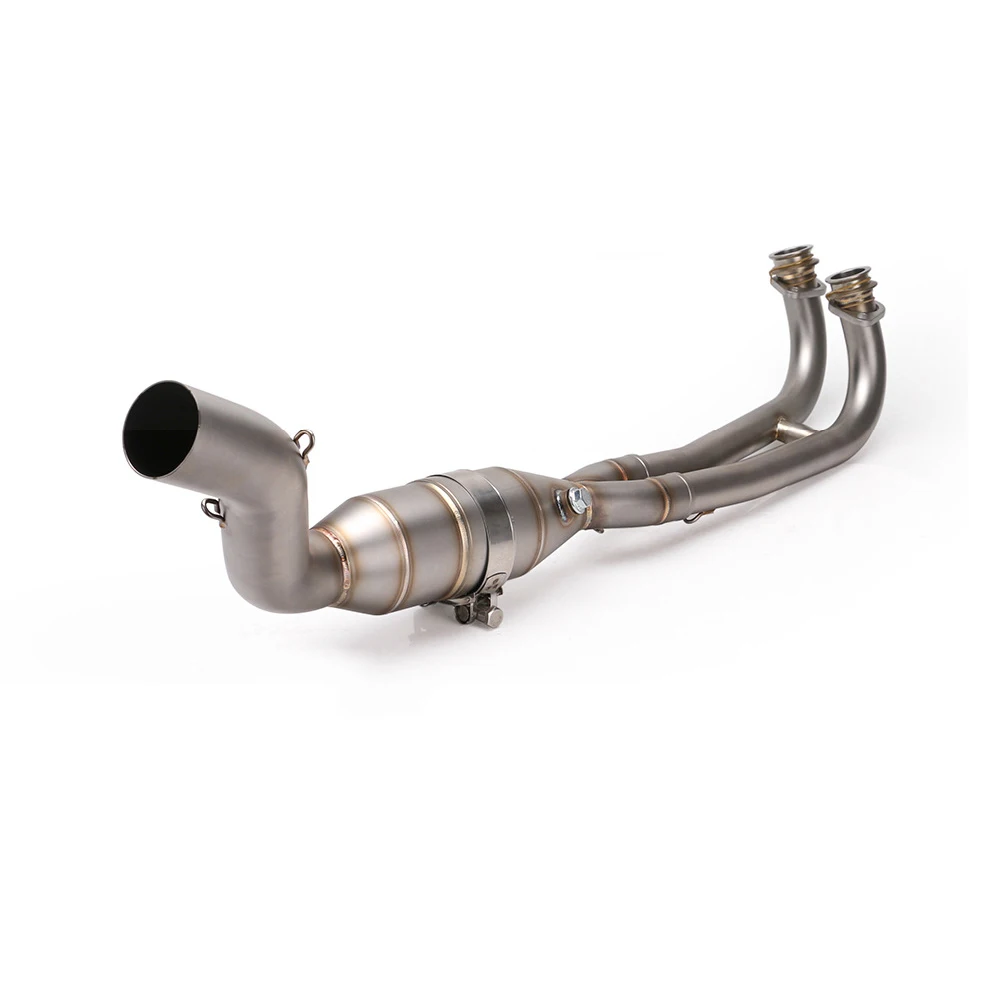 Exhaust System for Yamaha TMAX530 TMAX500 2017-2019 Motorcycle Exhaust Pipe Slip On 51 mm Header Mid Link Pipe with Modified Cat - - Racext 23