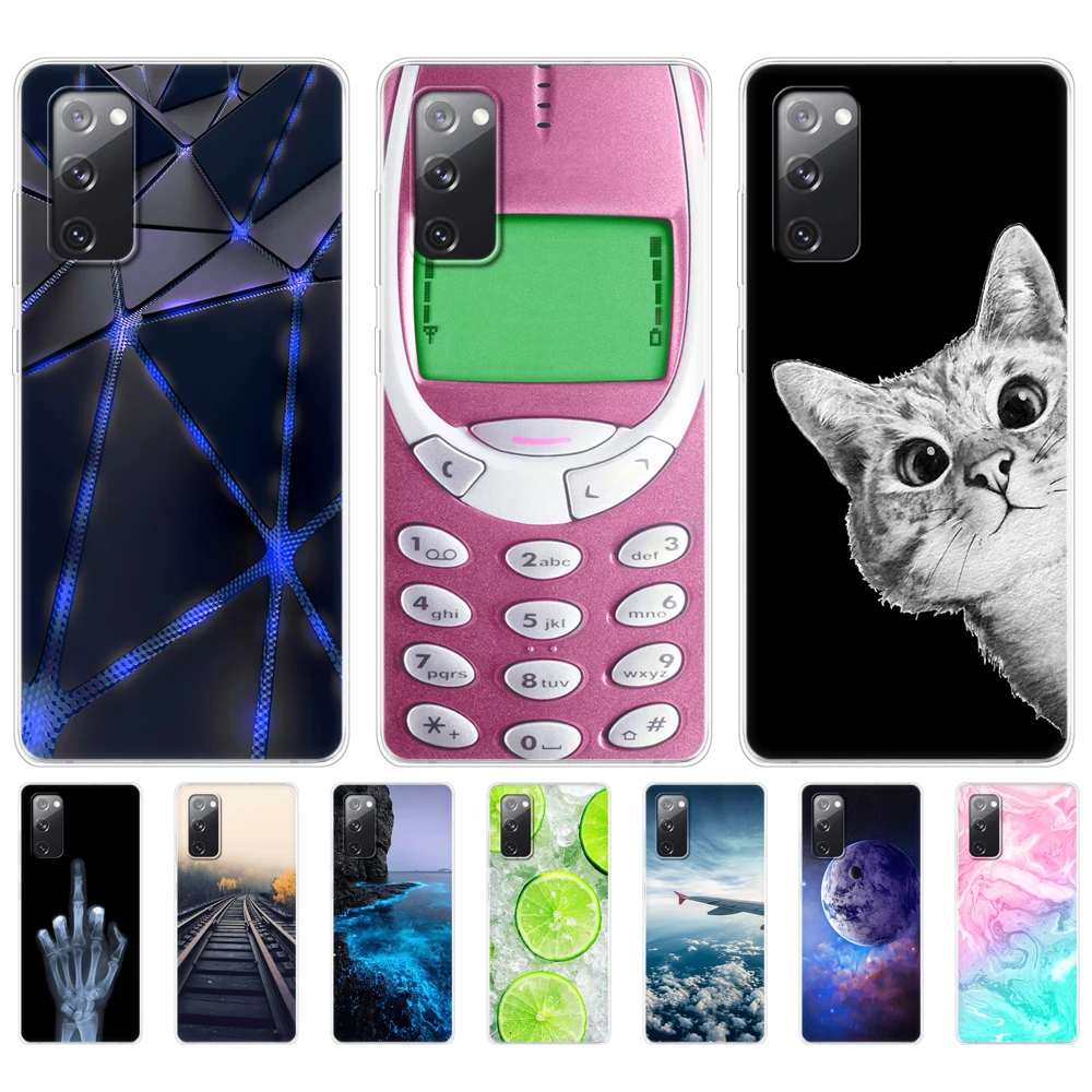 Per Samsung Galaxy S20 Fe Custodia 6.5 "Tpu Cover Posteriore In Silicone Morbido Per Samsung S20 Fe Paraurti Galaxy 20 Fe S20Fe Funda Coque