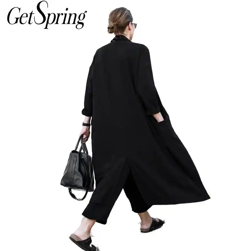 trench coat feminino preto