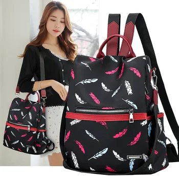 

2020 New Style Backpack Women's Fashion Oxford Cloth Canvas Travel Backpack