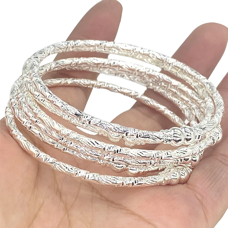 Bangle Bracelet 6PCS 24K Gold for Women