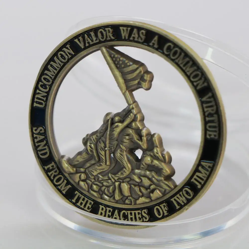 Gold Plated United States Marines Corps Commemorative Coin Souvenir Challenge Collectible Coins Collection Art Craft Gift | Дом и сад