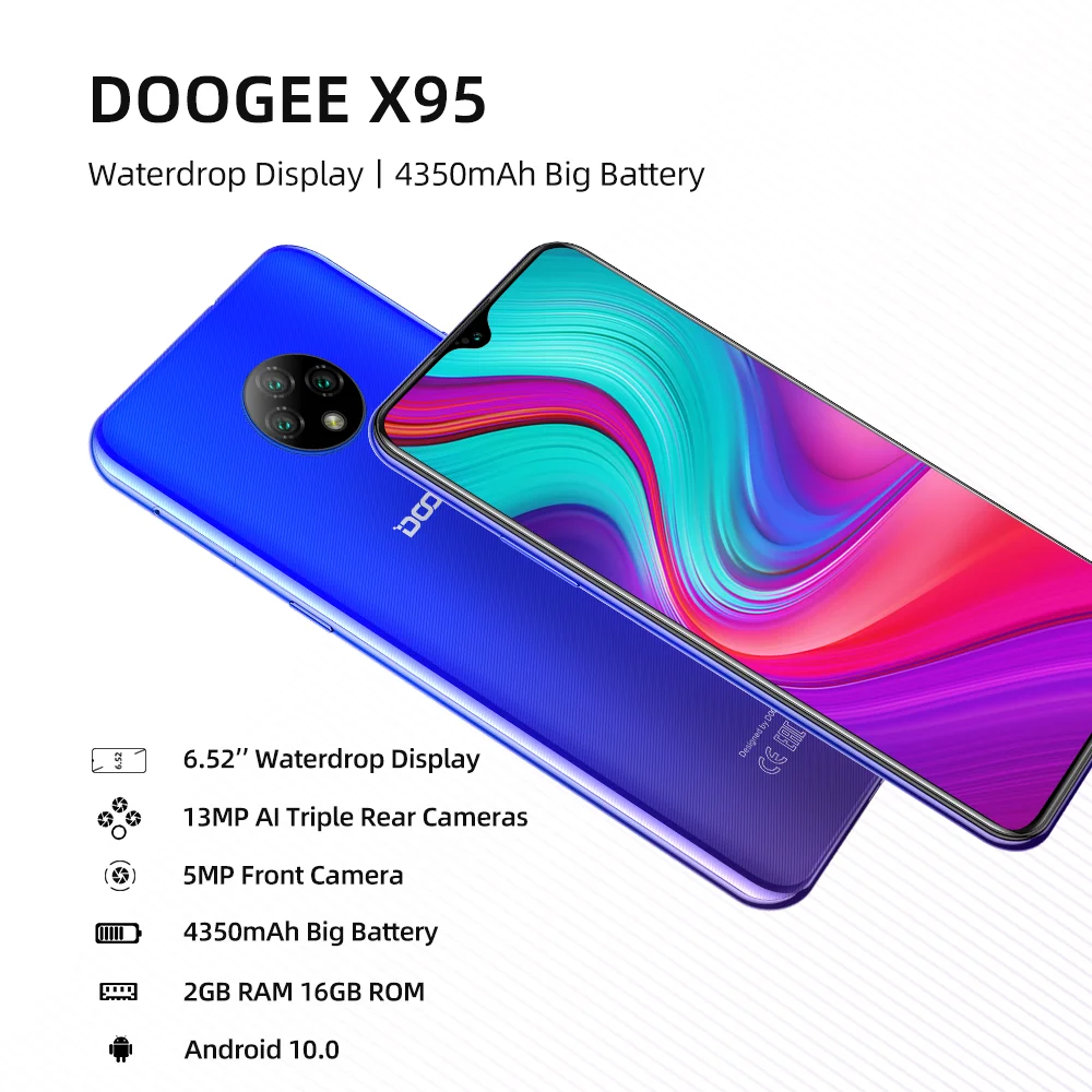 DOOGEE X95 4G LTE Cellphone Android 10 Mobilephone 6.52