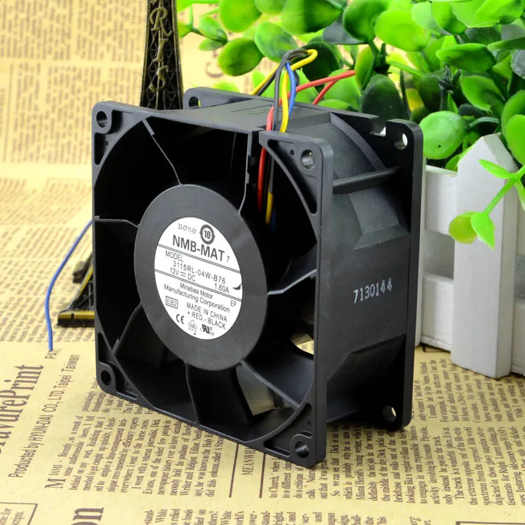 

3115RL-04W-B76 Minebea NMB 8038 80mm 8cm DC 12v 1.6A 8CM winds of PWM fan speed control 80x80x38mm