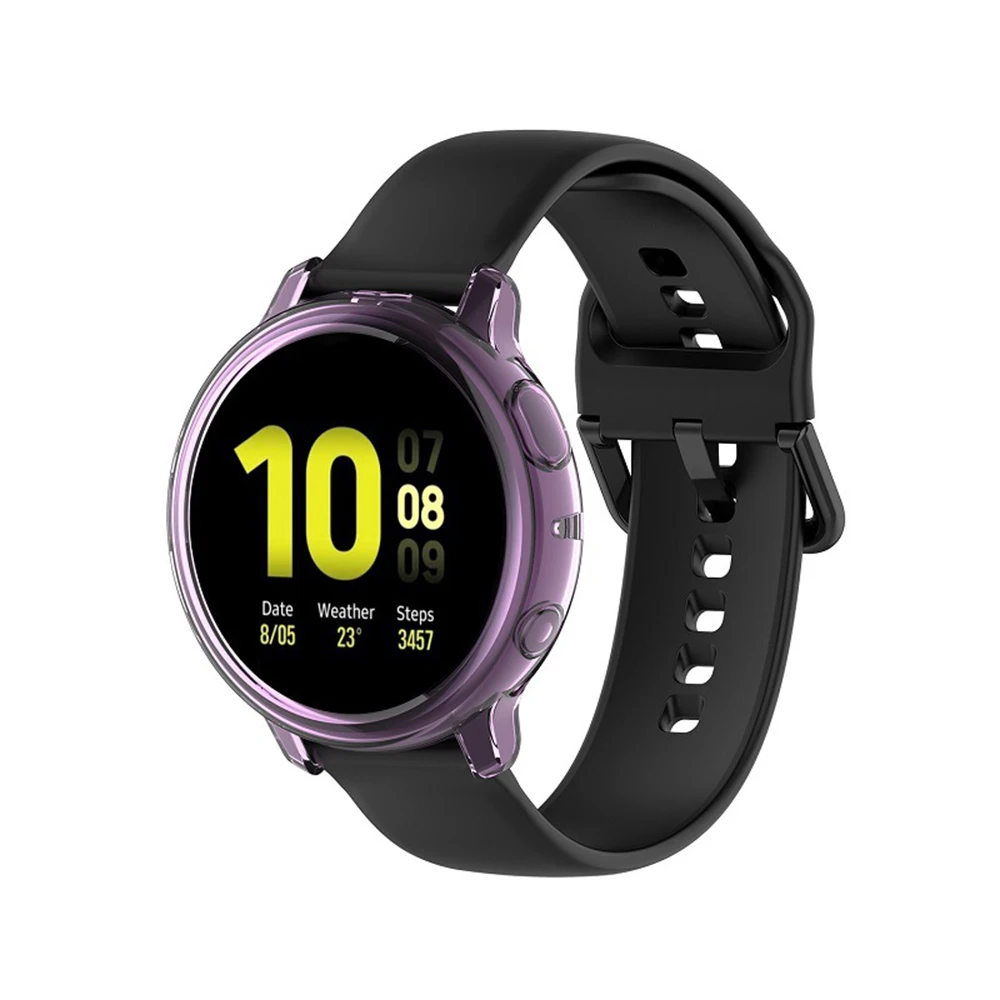 UEBN ТПУ силиконовый анти-осенний защитный чехол для samsung galaxy watch active 2 44 мм 40 мм SM-R830 R820 Сменный Чехол