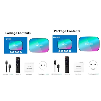 

HK1 BOX Android 9.0 Smart TV Box Amlogic S905X3 4GB RAM 64GB ROM 5G WIFI Bluetooth 4.0 8K Set Top Box Media Player