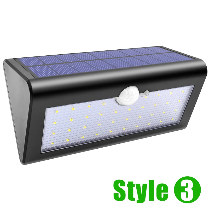 styel 3 48/38 Led Solar Light Outdoor Wireless Waterproof Security Lighting With 3/4 Modes Solar Lamp For Garden Yard Wall - Испускаемый цвет: styel 3