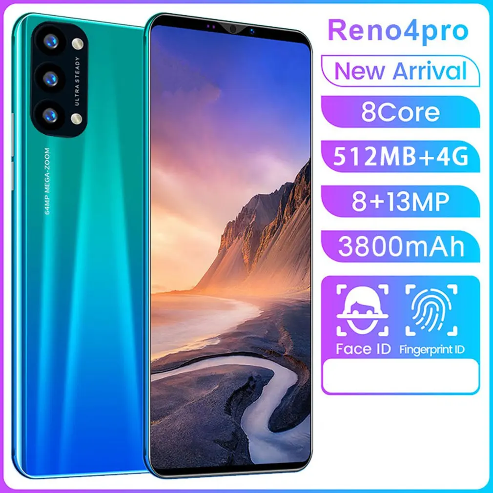 Reno4 Pro Smartphone 5.8 Inch Smartphone 512M+4G