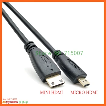 

HDMI 1.4 Mini Male to Micro HDMI Male Video Cable Cord Type C to D Adapter High Quality For DV Phone 0.3M 1M 1.8M