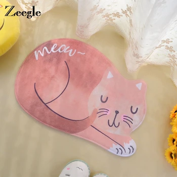 

Zeegle Cat Doormats Anti-slip Carpets Kids Room Bedroom Floor Mats Bedside Mats Absorbent Bathroom Mats Kitchen Area Rug
