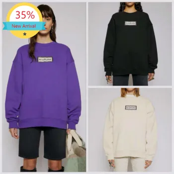 

Men Women Letter Logo Label Embroidery Versatile Long Sleeve Loose O Neck Sweatshirts Pullover 2020 Autumn Winter