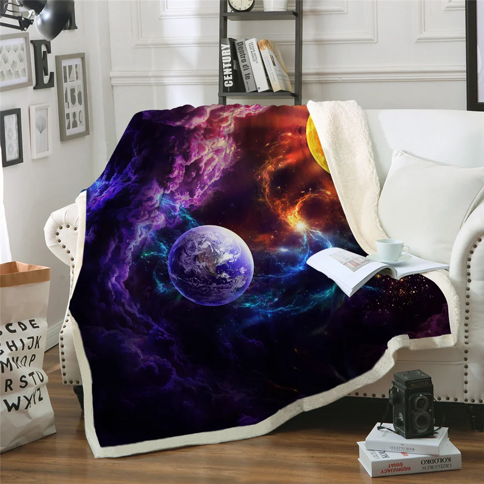 План спасения от JoJoesArt постельное одеяло планета шерпа одеяло галактика Туманность Мягкие плюшевые покрывала космическое пространство пользовательское одеяло