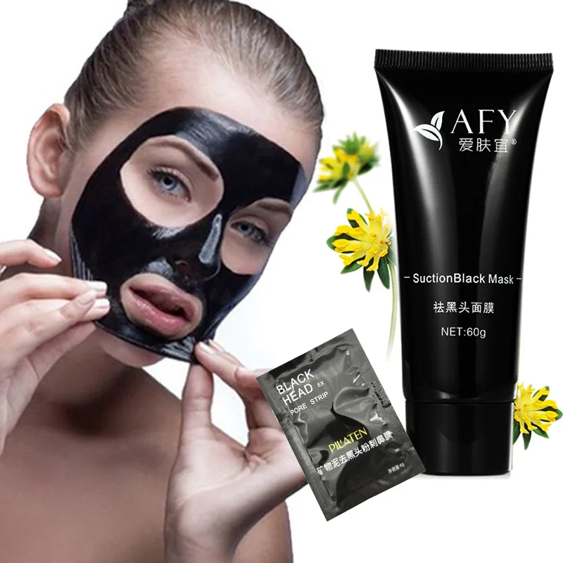 1 Bottle AFY +1 Pack Pilaten Mask Deep Cleansing Purifying Peel Off