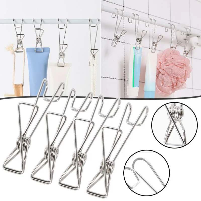 Long Tail Clip Hanger With Hook to Dry Clothes Drying Clothes Multi-Function Long Hook Clip Data File Storage Pegs clothes pegs,clothespins with hooks,towel hanging clips