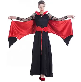 

Women Witch Costume Fantaisa Adult Female Carnival Halloween Vampire Cosplay Costume Role-Play Fancy Dress For Lady Plus Size L