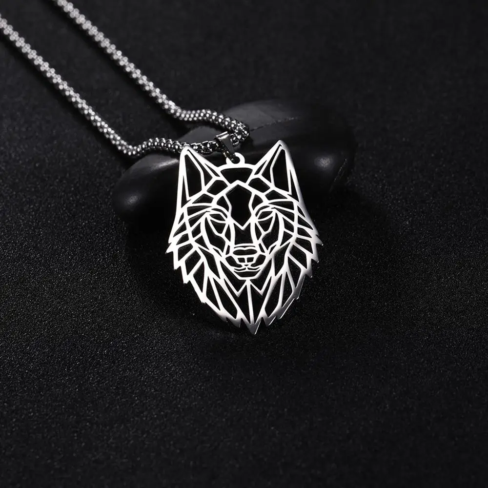 Ожерелье My Shape Wolf из нержавеющей стали мужские ожерелья с изображением животных и