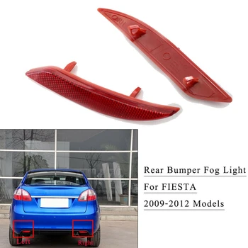 

1 Pair Rear Bumper Tail Light Reflector Light Brake Light Fog Light for Ford Fiesta MK7 2009-2014