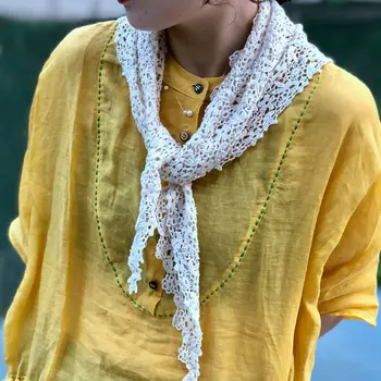 

UK Women Cotton Hollow Scarf Wrap Shawl Stole Scarves and Hairband Accessories