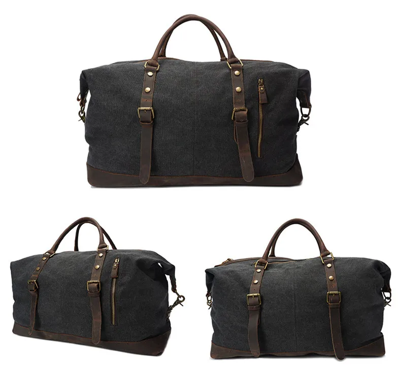 Oversize Canvas Overnight Duffel Bag