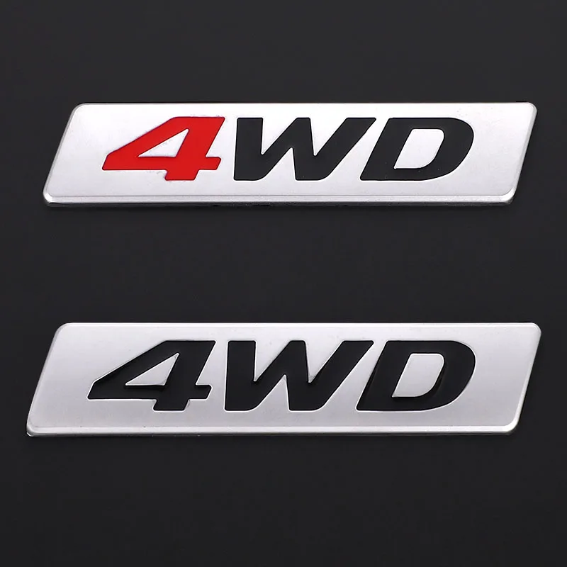 Металлическая 3d наклейка 4WD с эмблемой 4X4 наклейки для Honda CRV Accord Civic Suzuki Grand Vitara Swift